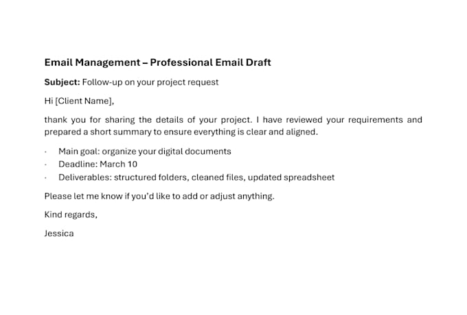be your  virtual assistant for email management, scheduling and digital tasks